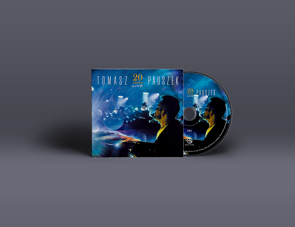 Vertical studio reklamy okładka płyty cd